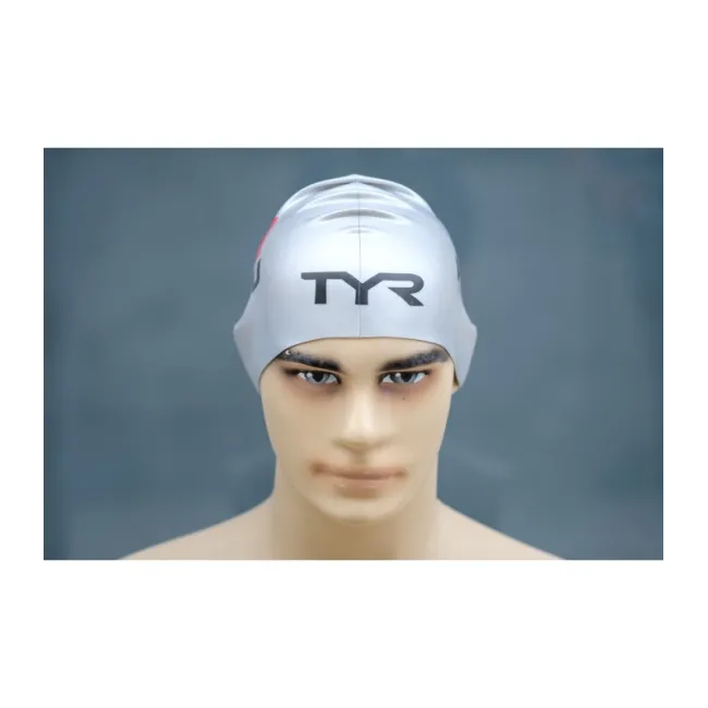 TYR casca inot silicon Romania - gri tricolor