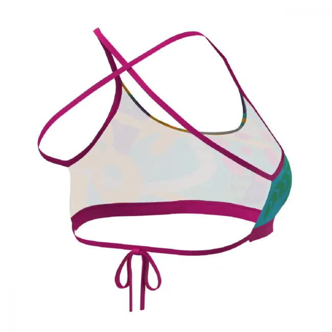 Z3R0D - sutien Costum baie femei two pieces - rosu galben albastru Expressive Resort