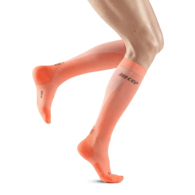 CEP - sosete compresie inalte - Ultralight Compression Socks Tall - Coral I Cream