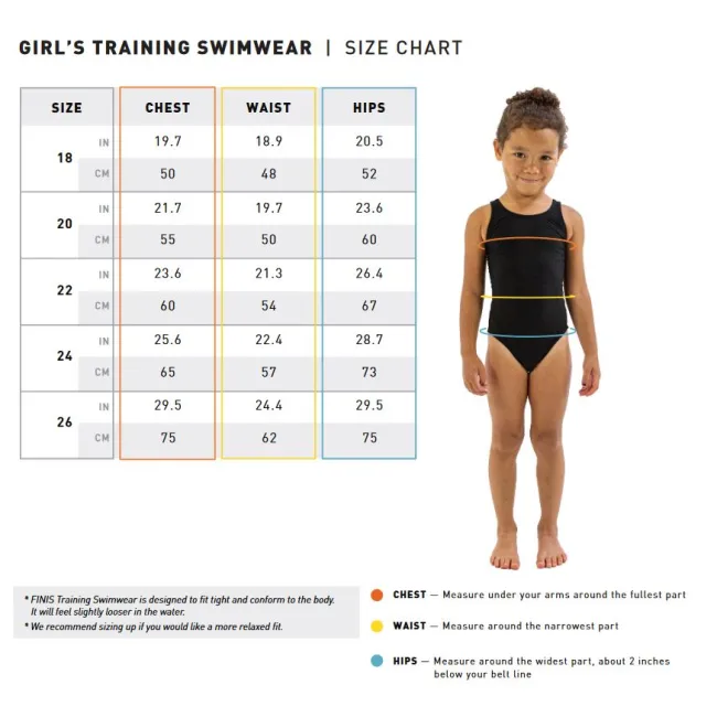 Finis - Costum de baie intreg Fete Bladeback - albastru intens afine