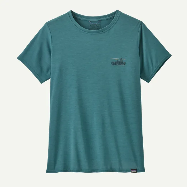 Patagonia - tricou - W Capilene Cool Daily Graphic - Verde | Albastru