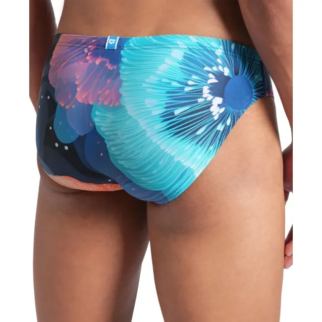 Arena - costum inot barbati - slip - Swim Br Allover - Calypso I Coral Multi