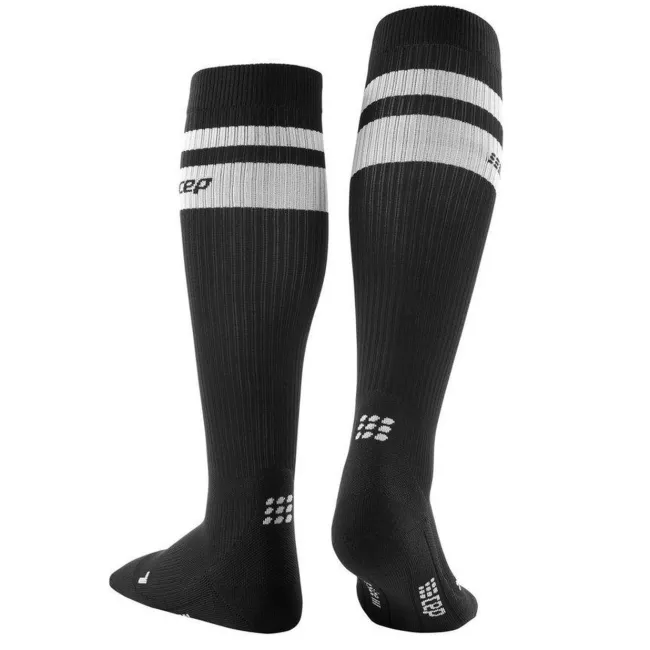 CEP - Sosete de compresie pentru femei 80's women socks - negru alb