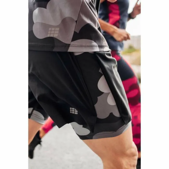 CEP - pantaloni scurti 2 in 1 - Camocloud Shorts 2 in 1 - Negru I Gri
