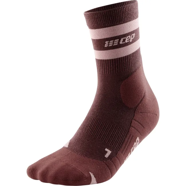 CEP - sosete compresie medii - hiking 80`s mid cut socks W - brown | rose