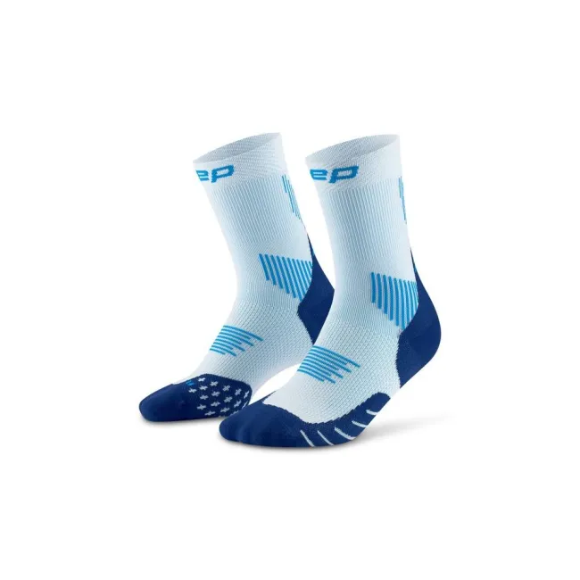 CEP - sosete compresie peste glezna - run socks mid cut 5.0 - ice | blue