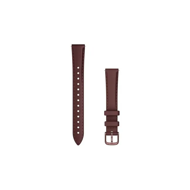 Garmin - curea piele - Lily 2 - 14 mm - darkbronze I mulberry