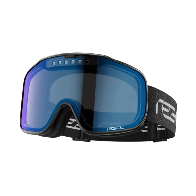 Ochelari de schi electro fotocromatici React Swiss SIGHT - lentila Sky si rama neagra