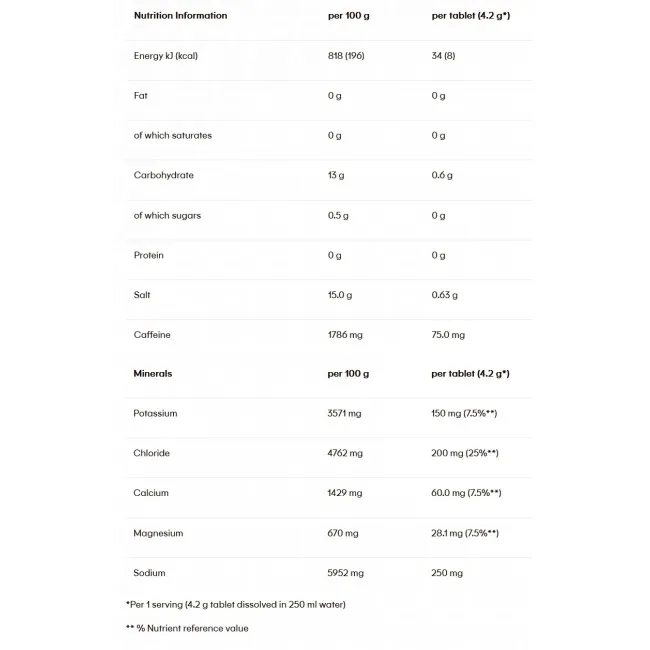 Powerbar - pastile efervescente hidratare si mineralizare 5 Electrolytes, aroma lamaie tonica - cutie 10x 4.2g