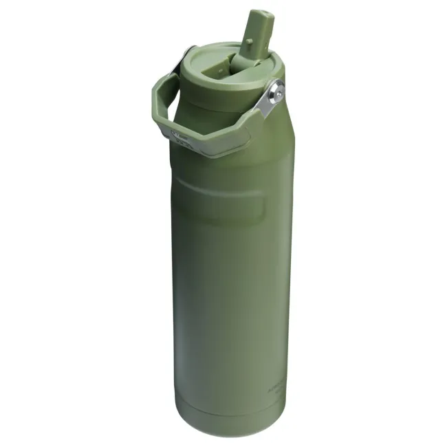 Stanley - termos tip sticla cu pai - Iceflow Flip Straw Lid - verde - 1.06 L