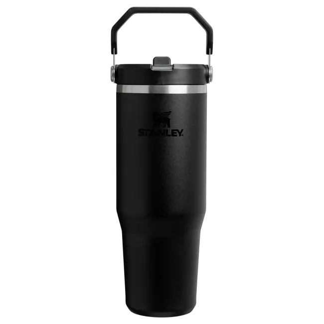 Stanley - termos tip sticla cu pai - Iceflow Flip Straw Tumbler 2.0 - negru - 0.89 L