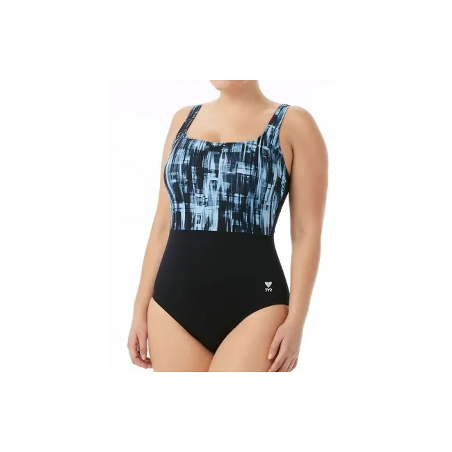 TYR - costum intreg - Tremiti Scoop Neck Controlfit - negru gri