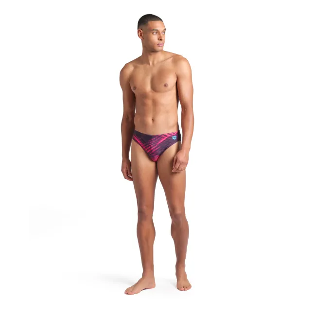 Arena - costum inot barbati - slip - Swim Br Allover - Dark Purple I Multi