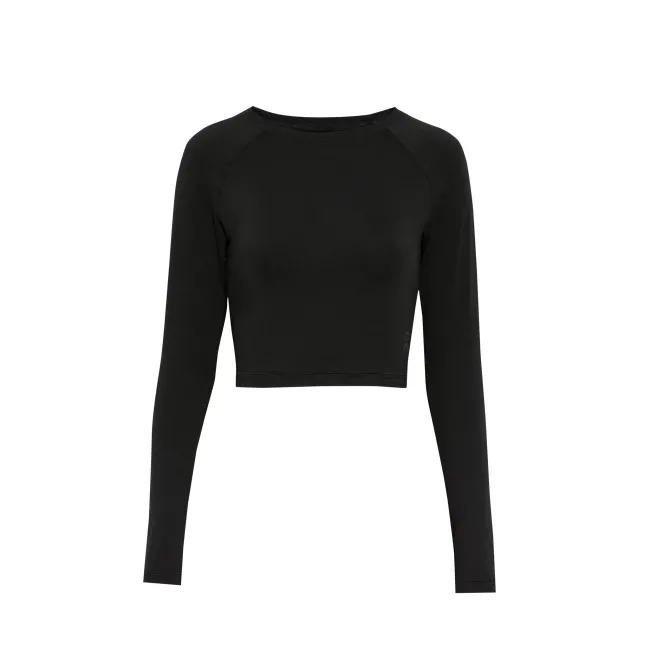 On - bluza - Studio Long-T Crop W - Black