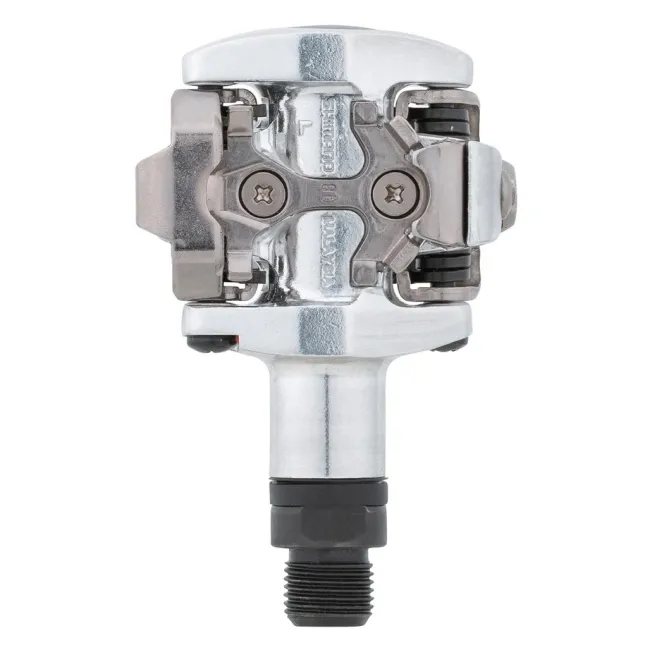 Shimano - pedale bicicleta MTB PD-M505-L SPD pedals, fara catadioptrii - argintiu