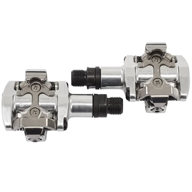 Shimano - pedale bicicleta MTB PD-M505-L SPD pedals, fara catadioptrii - argintiu