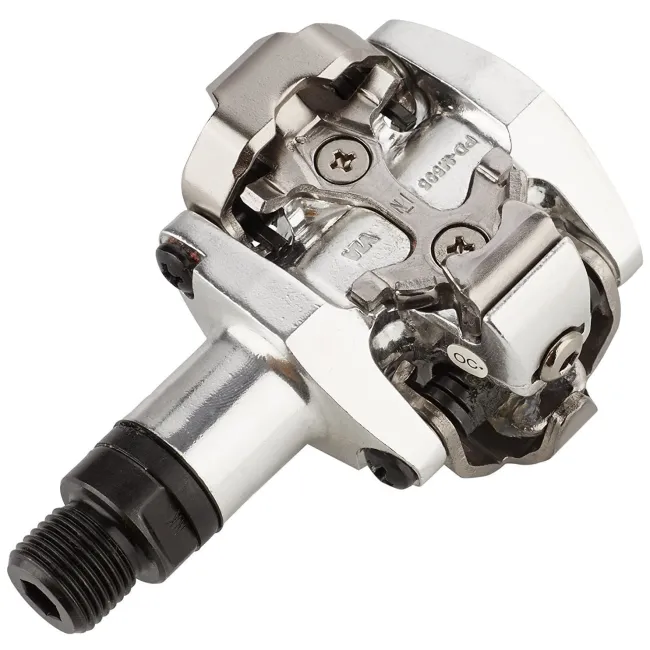 Shimano - pedale bicicleta MTB PD-M505-L SPD pedals, fara catadioptrii - argintiu