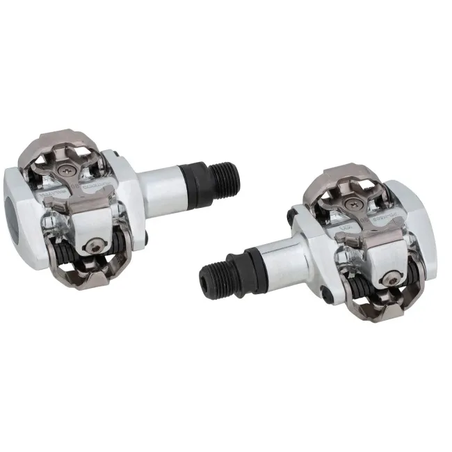 Shimano - pedale bicicleta MTB PD-M505-L SPD pedals, fara catadioptrii - argintiu
