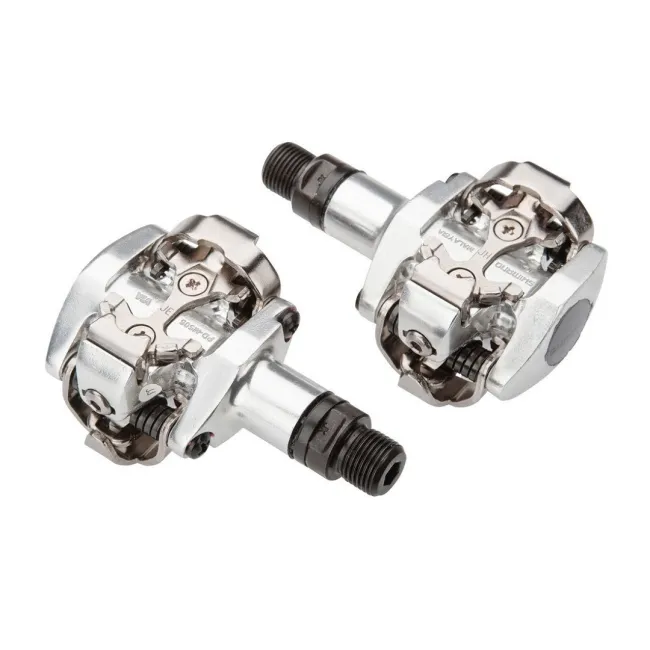 Shimano - pedale bicicleta MTB PD-M505-L SPD pedals, fara catadioptrii - argintiu
