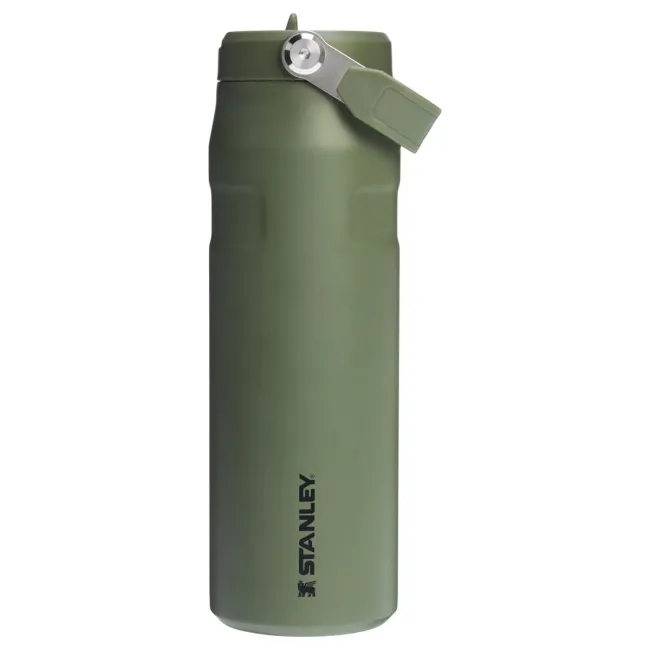 Stanley - termos tip sticla cu pai - Iceflow Flip Straw 2.0 - verde - 0.7 L