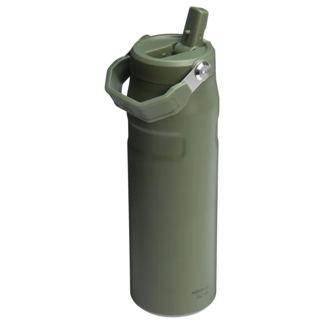 Stanley - termos tip sticla cu pai - Iceflow Flip Straw 2.0 - verde - 0.7 L