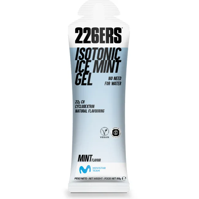 226ers - gel energizant isotonic ice gel - aroma menta - 68g