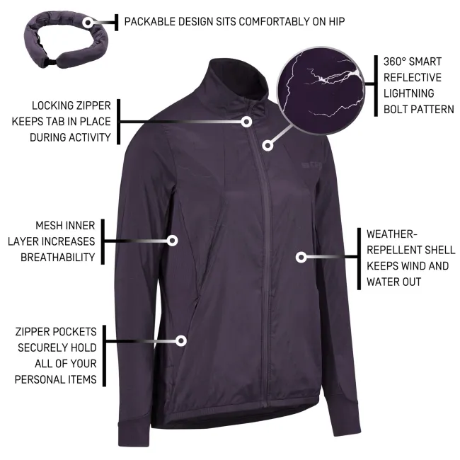 CEP - jacheta - reflective windbreaker W - purple
