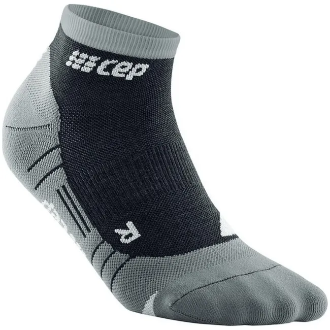 CEP - sosete compresie peste glezna - hiking light merino low-cut socks - stonegrey | grey