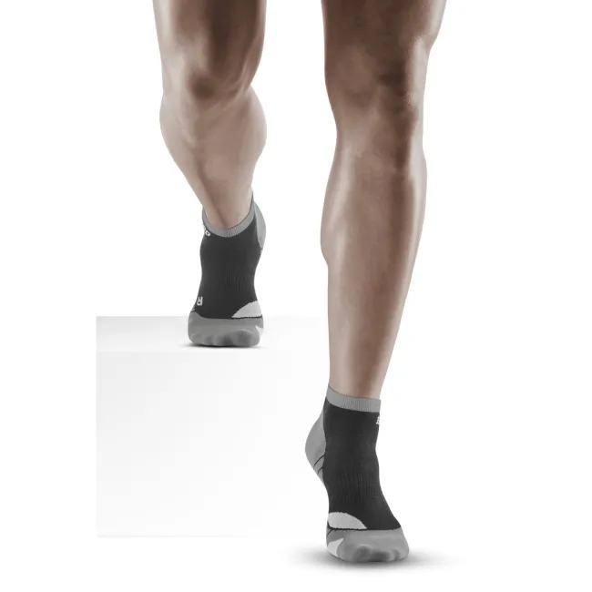 CEP - sosete compresie peste glezna - hiking light merino low-cut socks - stonegrey | grey