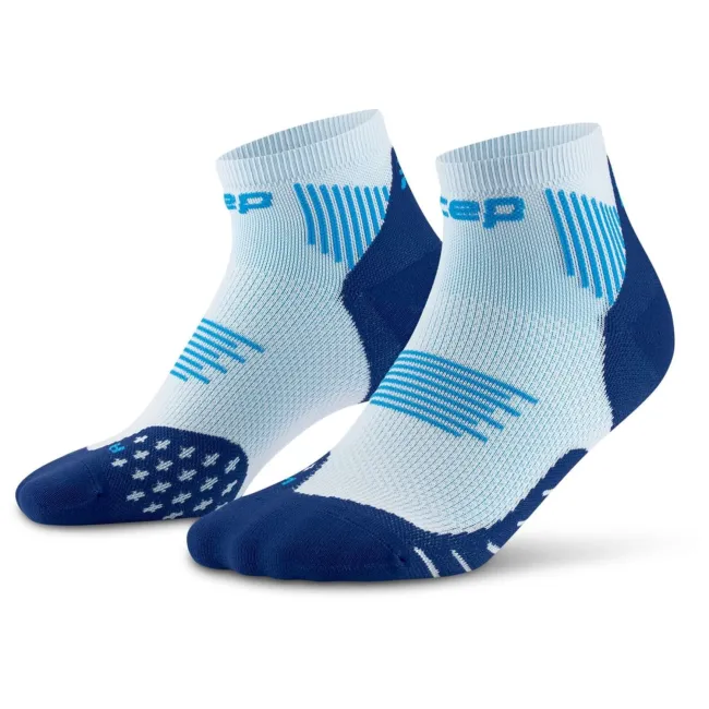 CEP - sosete compresie sub glezna - run socks low cut 5.0 - ice | blue