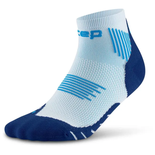 CEP - sosete compresie sub glezna - run socks low cut 5.0 - ice | blue