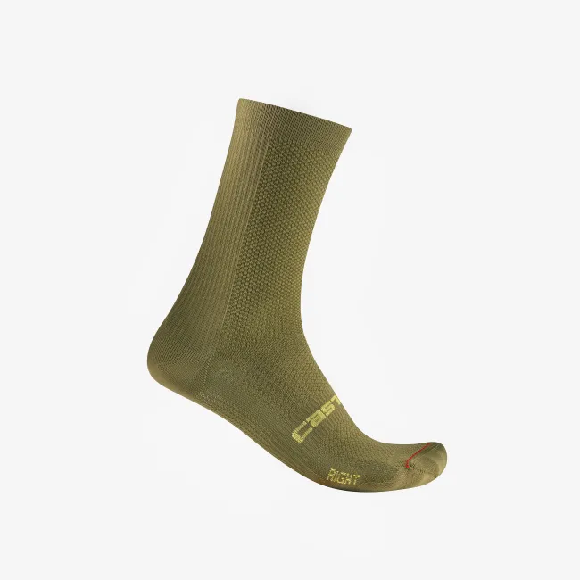 Castelli - sosete ciclism - Espresso 18 Sock - verde