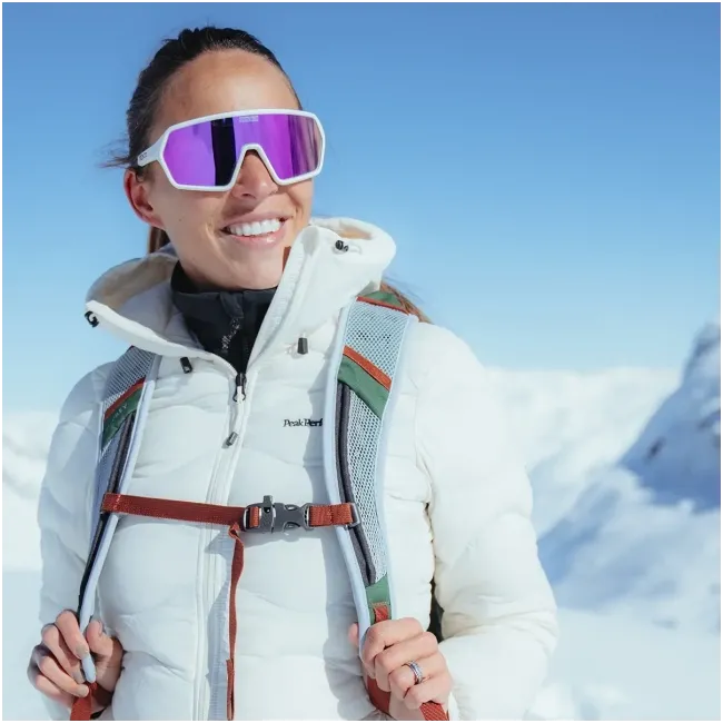 Ochelari de soare electro fotocromatici React Swiss REV NOVA - lentila mov si rama alba - masura S