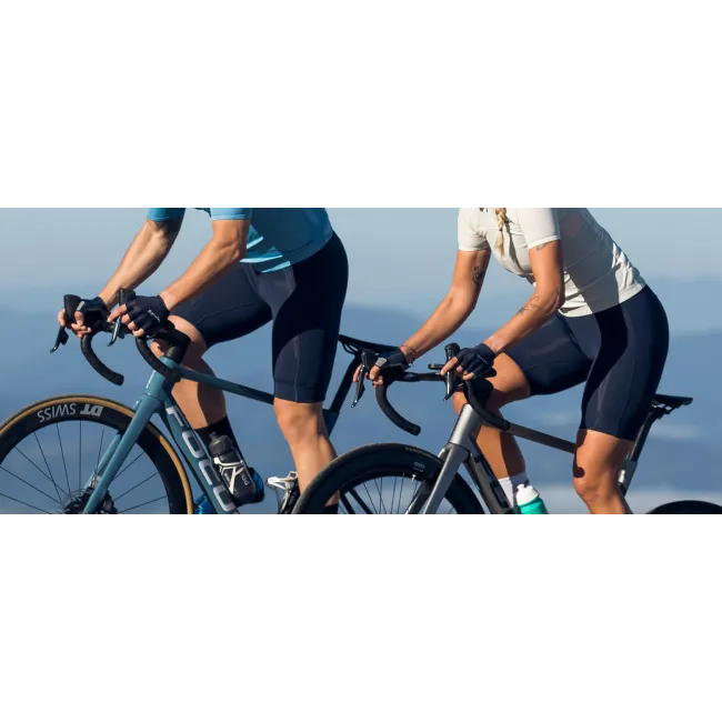 Spiuk - Pantaloni scurti ciclism pentru femei Anatomic Frontal BibShorts - negru alb