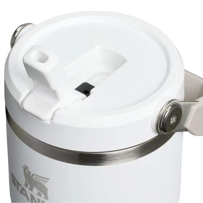 Stanley - termos tip sticla cu pai - IceFlow™ Flip Straw Tumbler - 0.6L - alb frost