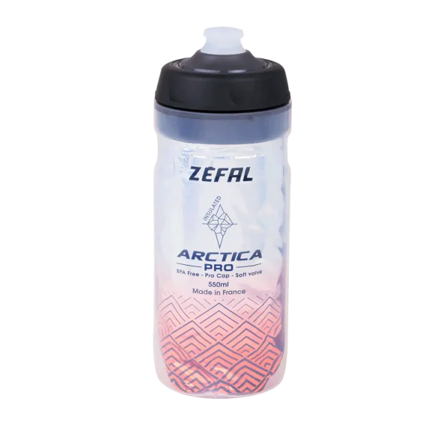 Bidon ZEFAL Arctica Pro 55 Pro-Cap 550ml - Silver/Red