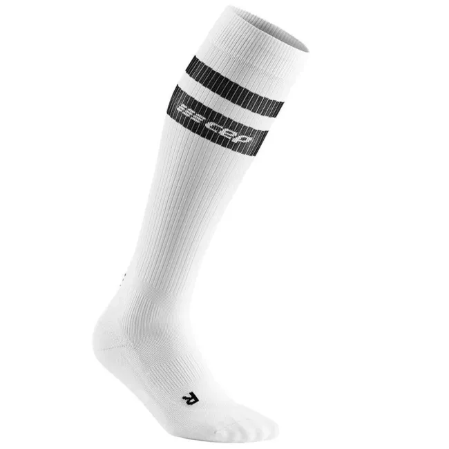CEP - Sosete de compresie pentru femei 80's women socks - alb negru