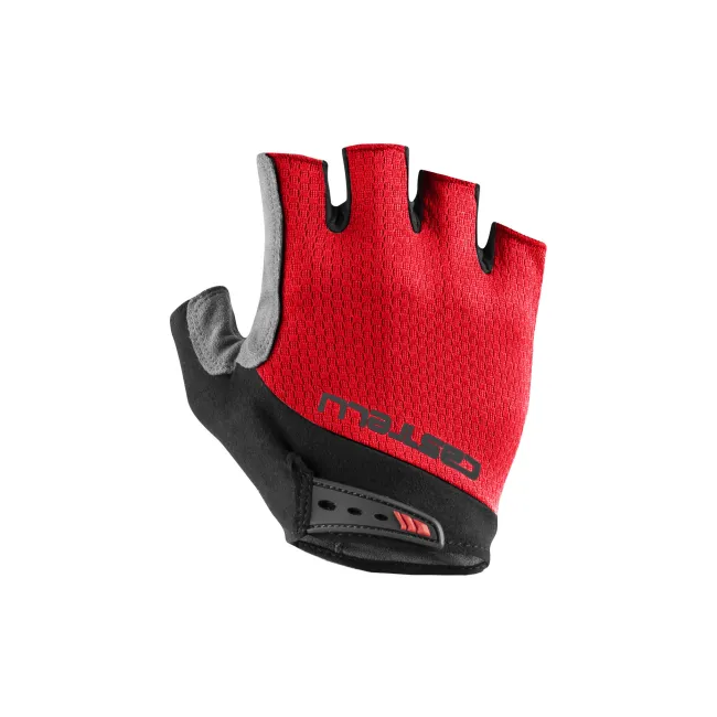 Castelli - manusi ciclism degete scurte - Entrata V Glove - rosu aprins