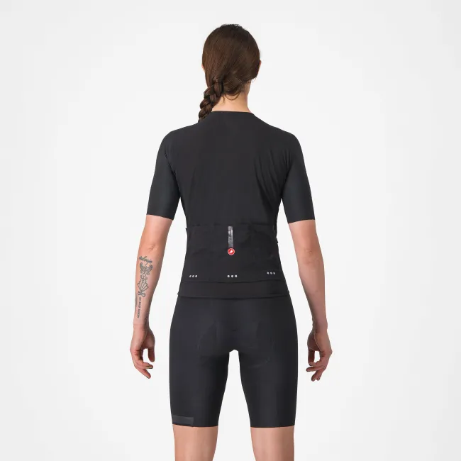 Castelli - pantaloni ciclism scurti cu bretele - Premio Evo W Dt Bibshort - 16-35 gr C - negru
