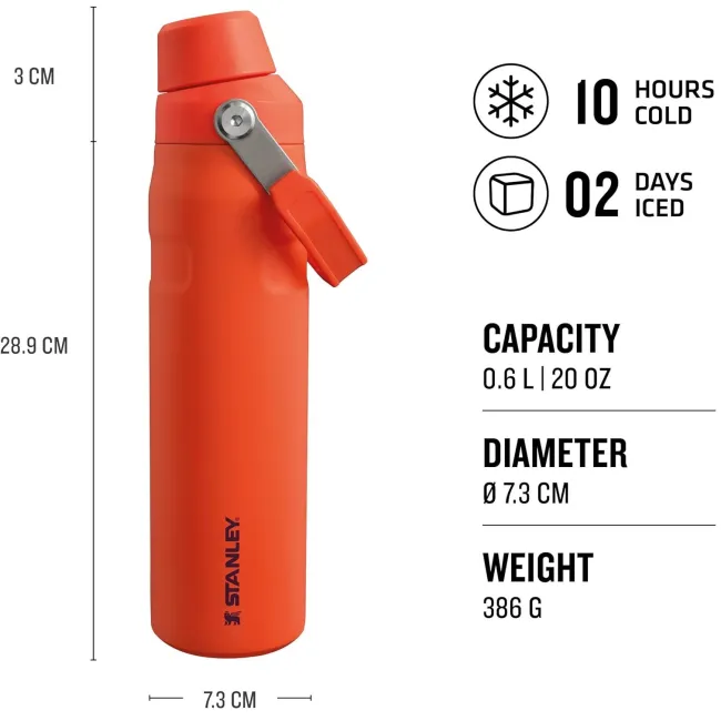 Stanley -termos tip sticla Aerolight Iceflow Fast Flow Lid bottle - portocaliu crin tiger lily - 591 ml