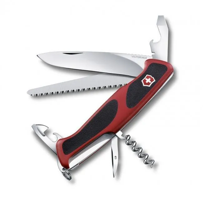 Victorinox - briceag multifunctional - 12 functii - Rangergrip 55 - negru | rosu
