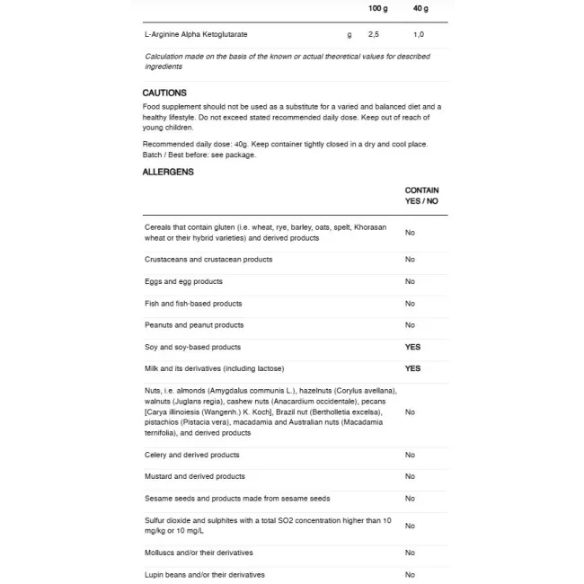 226ers - plic pudra recuperare - Night Recovery Cream 2.0 - vanilie - 500gr