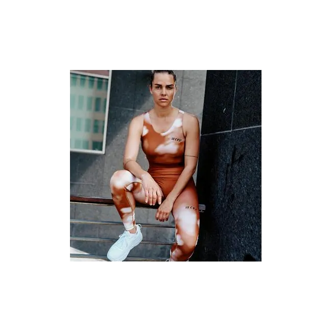 CEP - colanti - bloom tights running W - blue | white