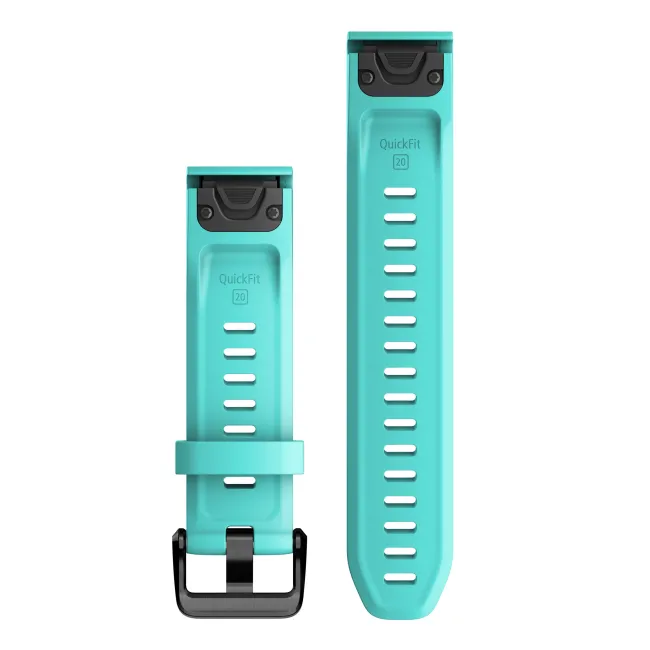 Garmin curea silicon QuickFit 20 - albastru Aqua grafit pentru Fenix 5s/ 6s/ 7s D2 Delta S