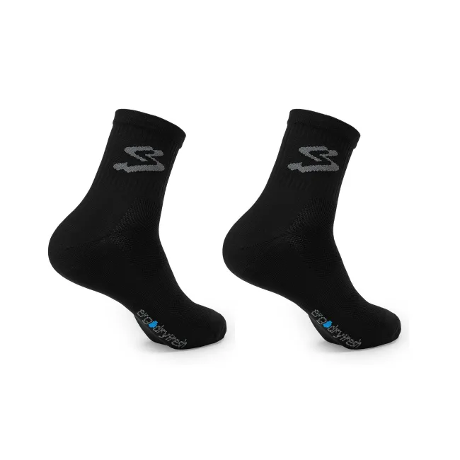 Spiuk - Set sosete ciclism medii 16 cm TOP TEN MEDIUM 2 socks pack - negru
