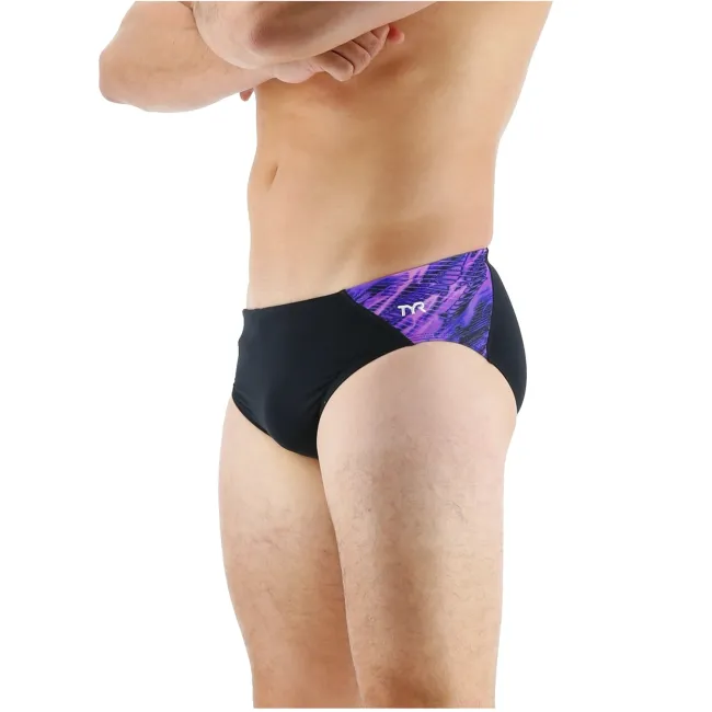 TYR - Slip inot pentru barbati - Cadence racer brief - negru mov