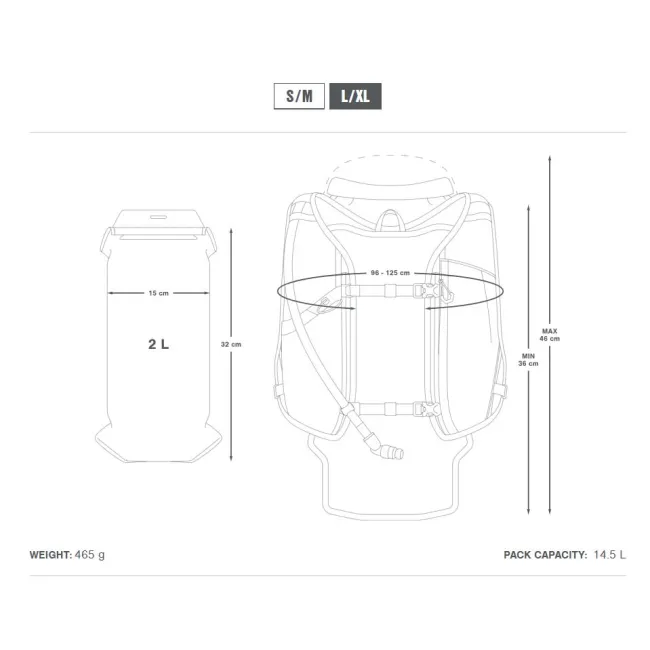 Apidura - rucsac hidratare ciclism Backcountry Hydration Backpack - gri negru