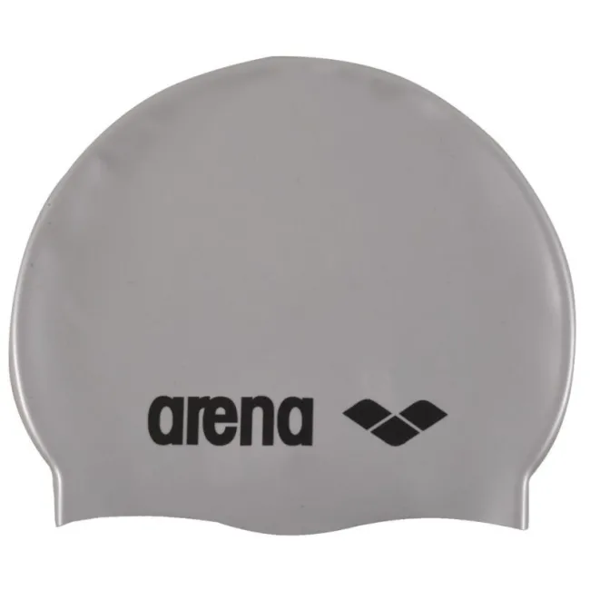 Arena - casca inot silicon - Classic - Argintiu | Negru