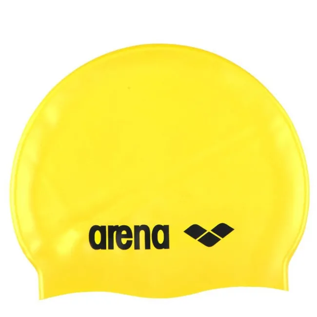 Arena - casca inot silicon - Classic - Galben | Negru