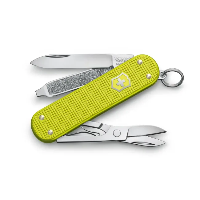 Victorinox - briceag clasic gama SD Alox Limited Edition 2023 - verde galben neon